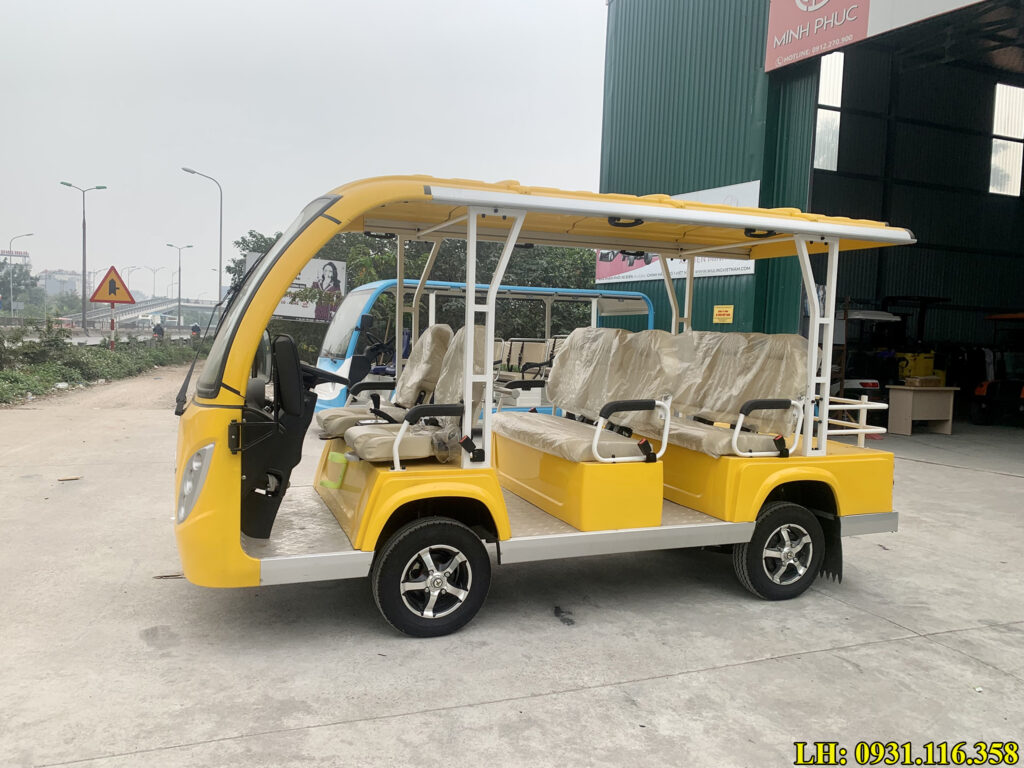 xe điện chở khách tham quan du lịch tại Bình Dương