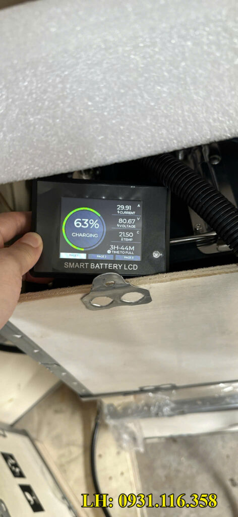 Màn hình hiển thị của pin lithium 48V