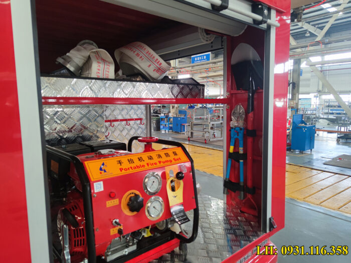 hệ thống chữa cháy của xe cứu hoả